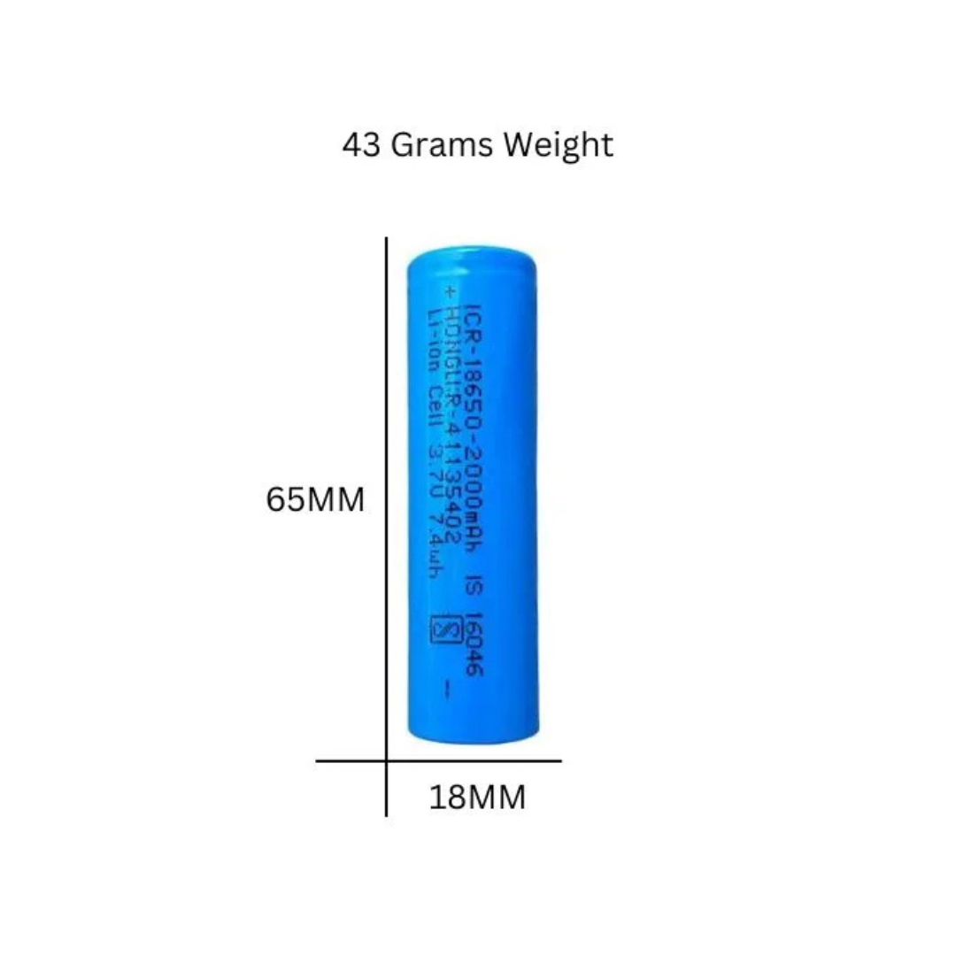 18650 Rechargeable Lithium Megaphone 3.7 Volt Li-ion 2200 mAh 1 Pcs Battery
